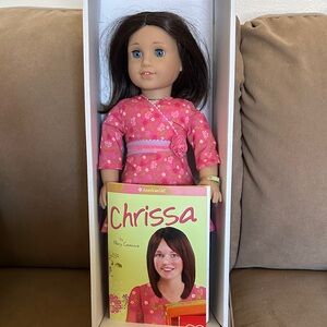 American Girl Doll in Floral Pink Dress